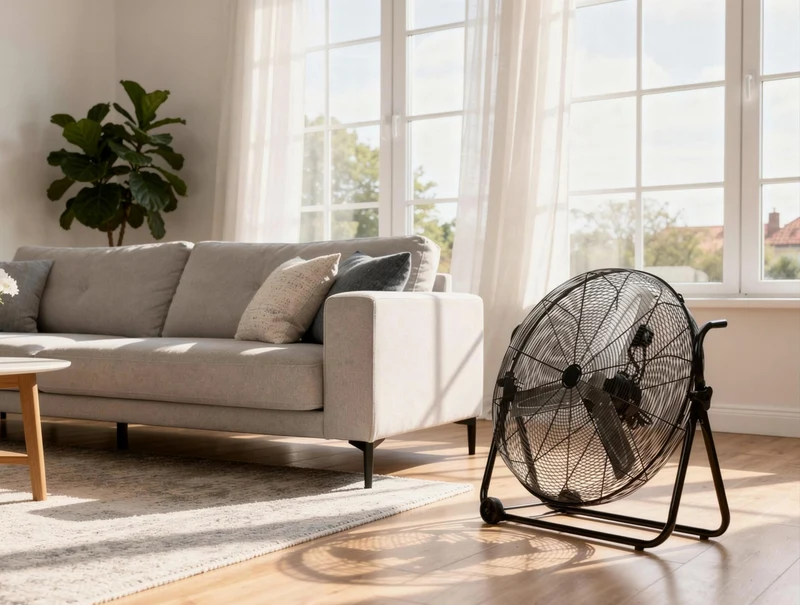 Ventilateur industriel 160W avec 3 vitesses et roues
