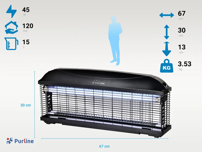 Tue Insectes Électrique 45W avec lumière ultraviolette