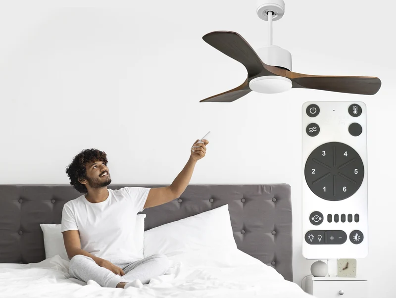 Ventilateur de plafond ultra silencieux et à faible consommation DC PrincipeD106C0269141