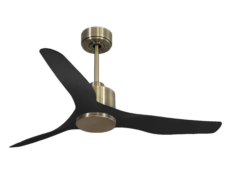 Ventilateur de plafond Réversible Thermostat Wifi Moteur à courant continu Toits en pente Télécommande Adaptateur 2/3 Lames Hypersilence Mémoire