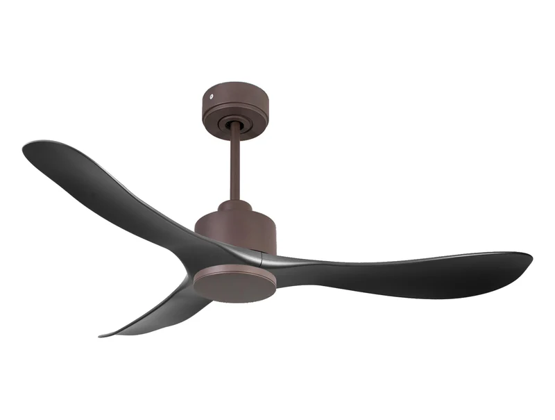 Ventilateur de plafond Réversible Thermostat Wifi Moteur à courant continu Toits en pente Télécommande Hypersilence Mémoire