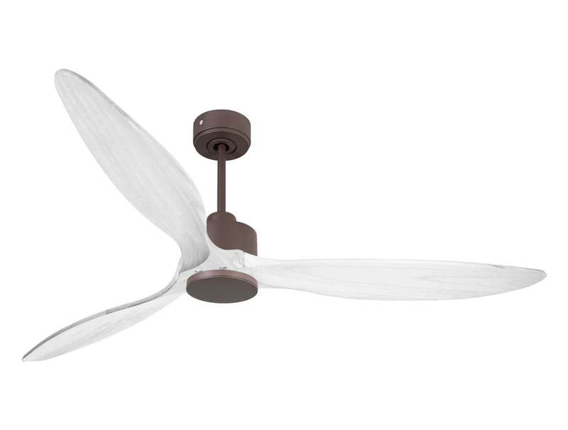 Ventilateur de plafond Wifi Moteur à courant continu Télécommande Hypersilence Mémoire FullWood