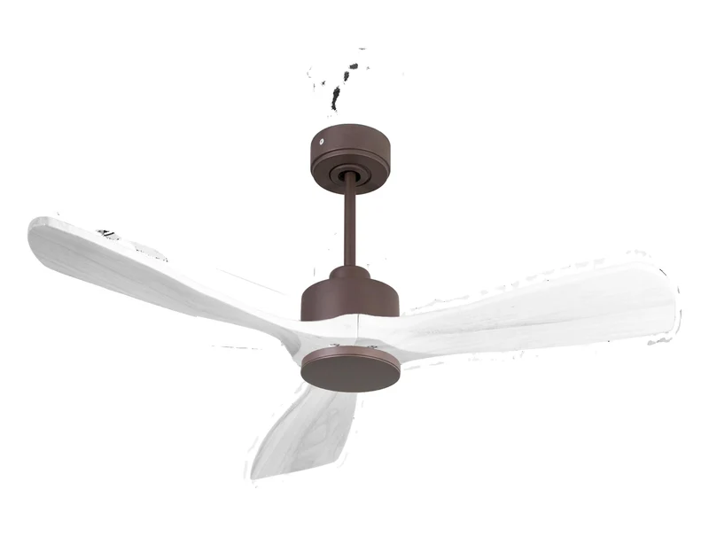 Ventilateur de plafond Wifi Moteur à courant continu Télécommande Hypersilence Mémoire FullWood