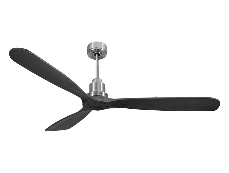 Ventilateur de plafond Réversible Thermostat Wifi Moteur à courant continu Toits en pente Télécommande Hypersilence Mémoire FullWood