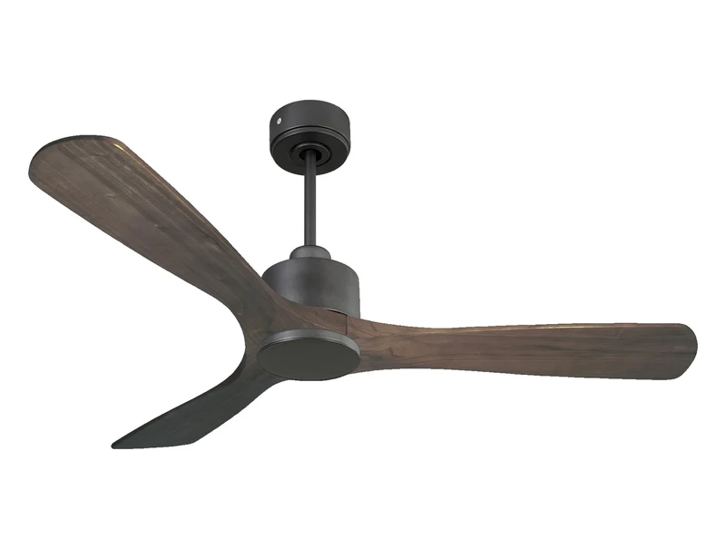 Ventilateur de plafond Réversible Thermostat Wifi Moteur à courant continu Toits en pente Télécommande Hypersilence Mémoire