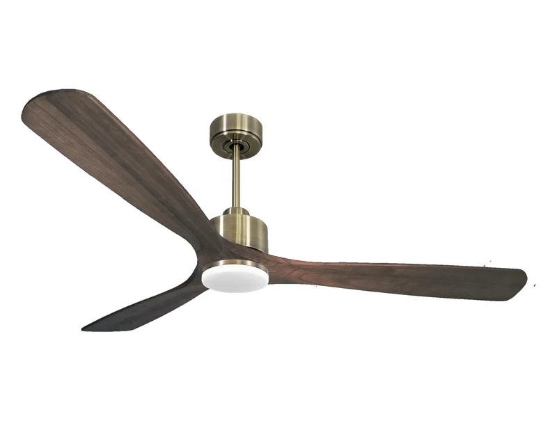 Ventilateur de plafond Réversible Thermostat Dimmable Wifi Moteur à courant continu Toits en pente Télécommande Lumière à trois tons Mémoire