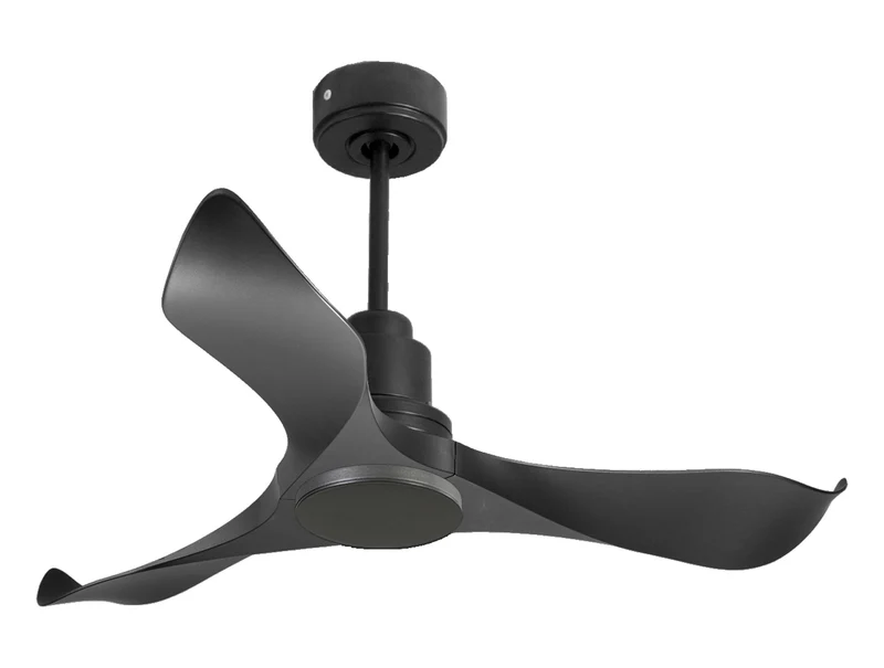 Ventilateur de plafond Réversible Thermostat Wifi Moteur à courant continu Toits en pente Télécommande Adaptateur 2/3 Lames Hypersilence Mémoire