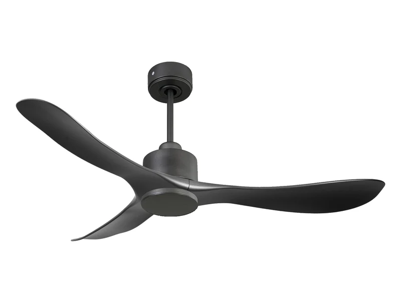 Ventilateur de plafond Réversible Thermostat Wifi Moteur à courant continu Toits en pente Télécommande Hypersilence Mémoire