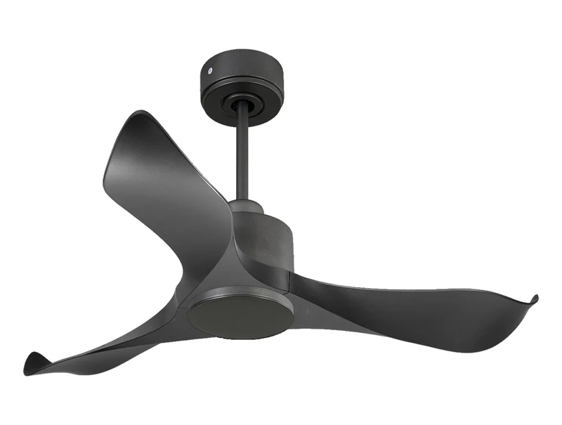 Ventilateur de plafond Réversible Thermostat Wifi Moteur à courant continu Toits en pente Télécommande Adaptateur 2/3 Lames Hypersilence Mémoire