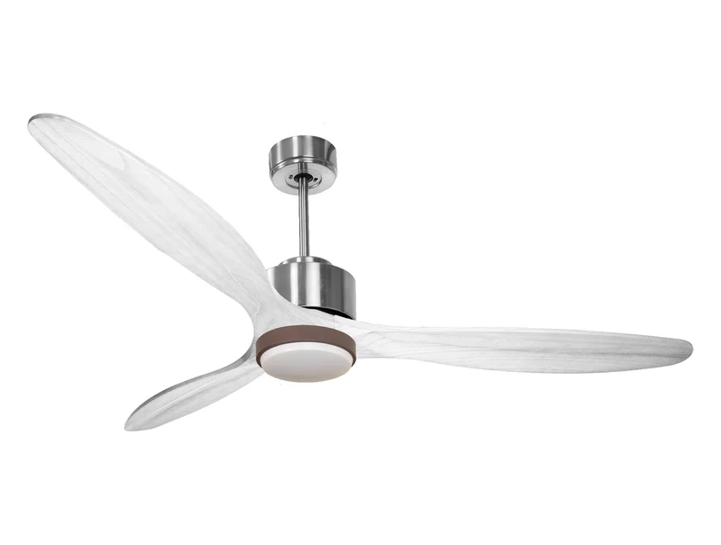 Ventilateur de plafond Réversible Thermostat Dimmable Wifi Moteur à courant continu Toits en pente Télécommande Lumière à trois tons Hypersilence Mémoire
