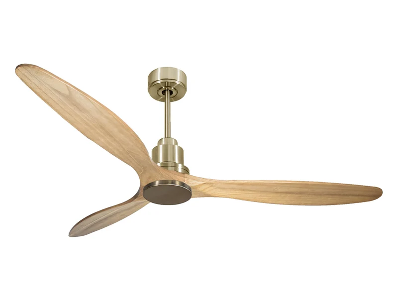 Ventilateur de plafond Réversible Thermostat Wifi Moteur à courant continu Toits en pente Télécommande Hypersilence Mémoire