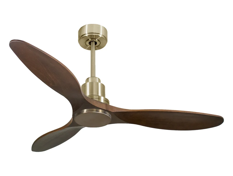 Ventilateur de plafond Réversible Thermostat Wifi Moteur à courant continu Toits en pente Télécommande Hypersilence Mémoire
